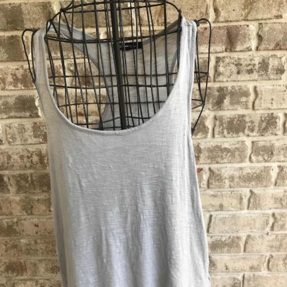Forever 21 Gray Racerback Top EUC Worn 1 time